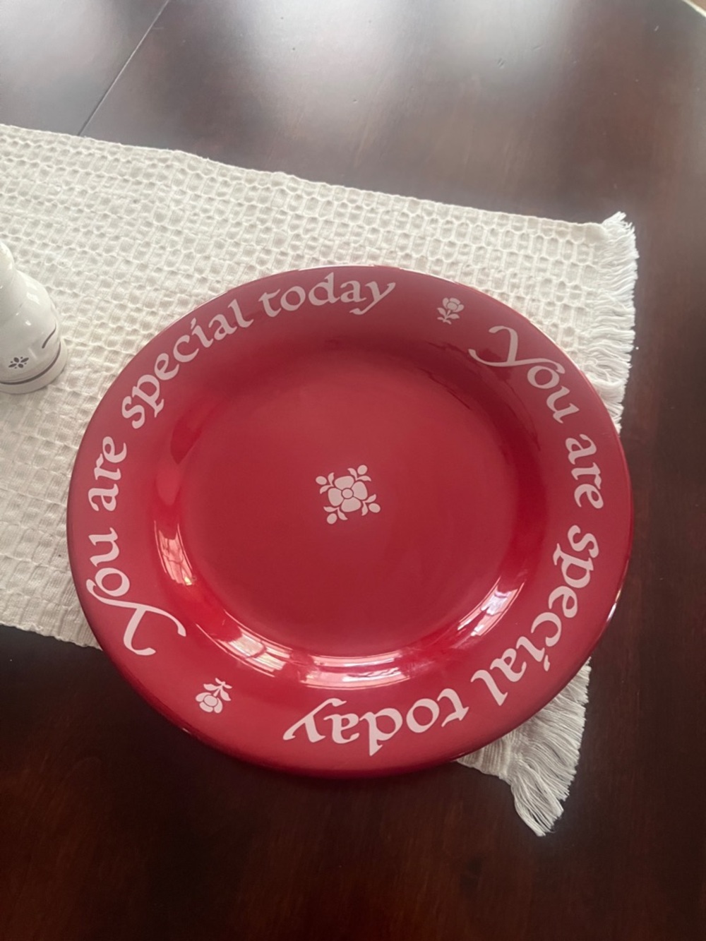 The original red plate